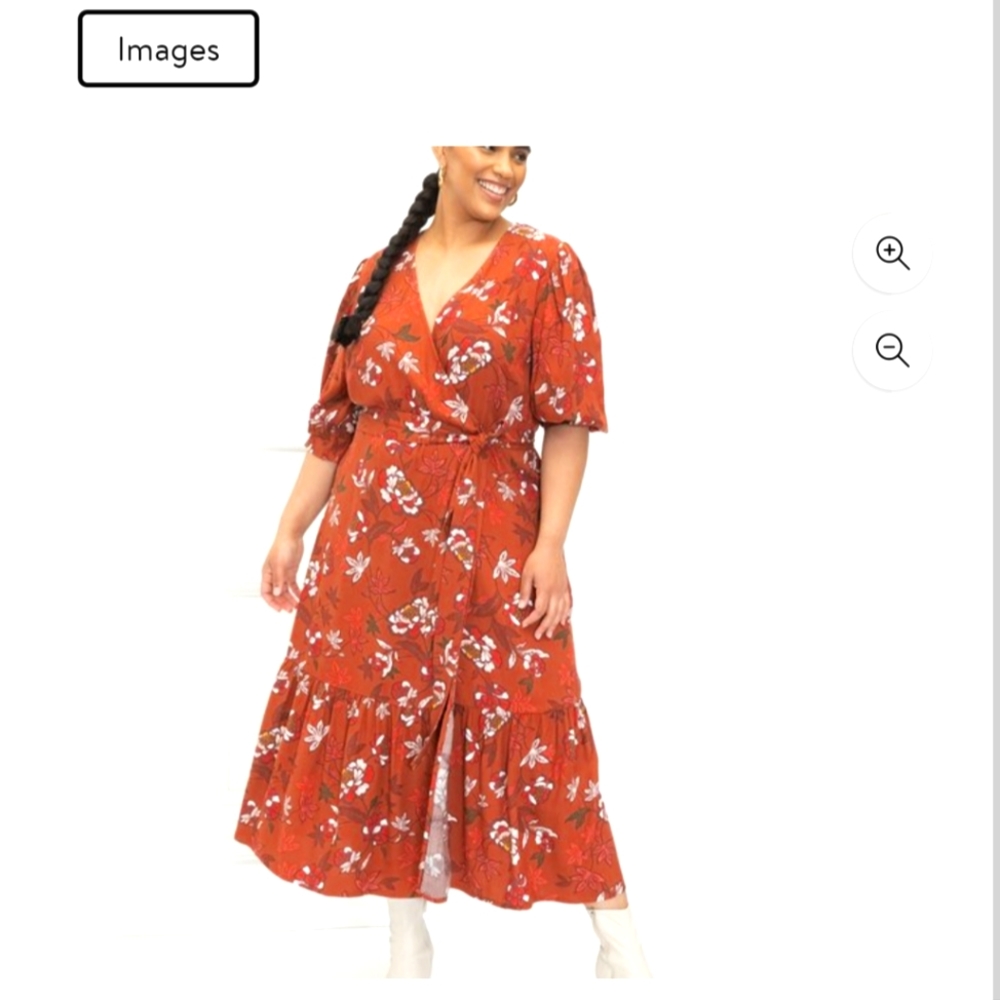 Eloquii Elements | 24 | Tie Belt Maxi Dress